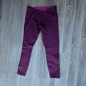 Lululemon Athletica Burgundy Leggings